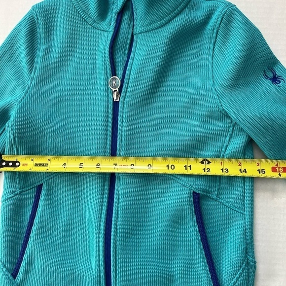 Spyder Endure Jacket Girls Medium Turquoise - Picture 6 of 11